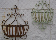 Garden Iron & More Strap Wall Baskets