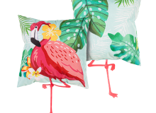 Evergreen Flamingo Pillow
